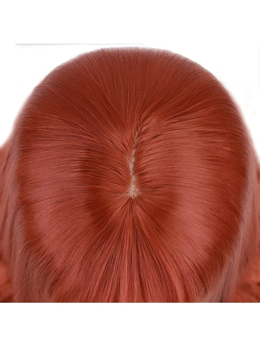 Women's Copper Red Natural Long Wavy Cosplay Heat Resistant Synthetic Fiber Wigs